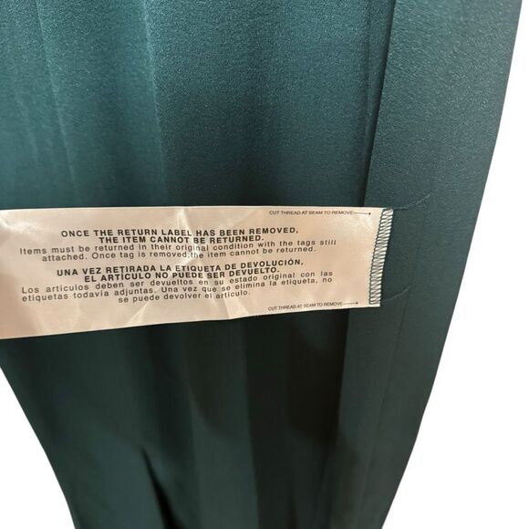 Revolve Dress The Population Sandra Plunge Crepe Trumpet Gown Maxi Dress in Pine - Picture 7 of 11